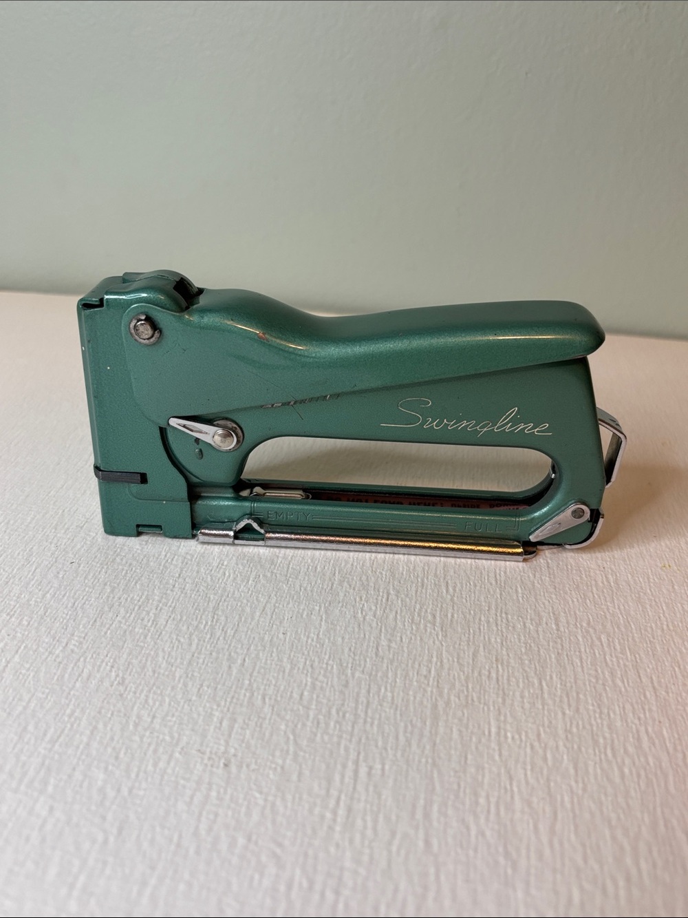 Vintage Swingline 101 Green High Speed Tacker Staple Gun
